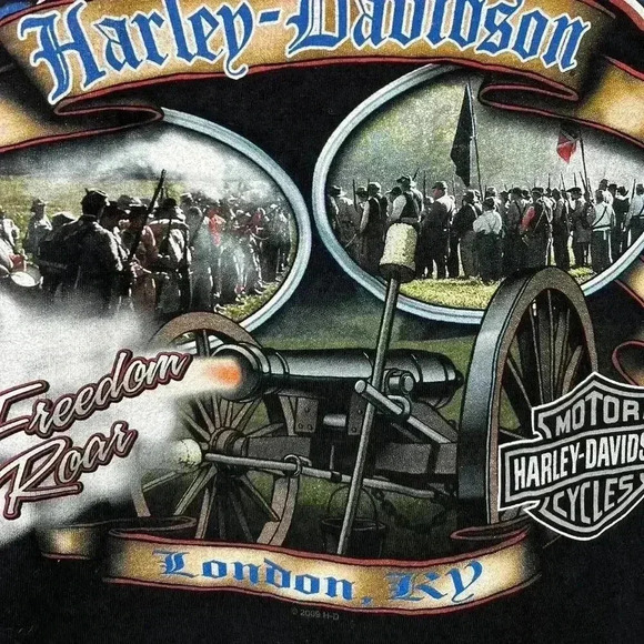 Vintage Wildcat Harley-Davidson Graphic Tee Shirt - London, KY - Picture 4 of 6